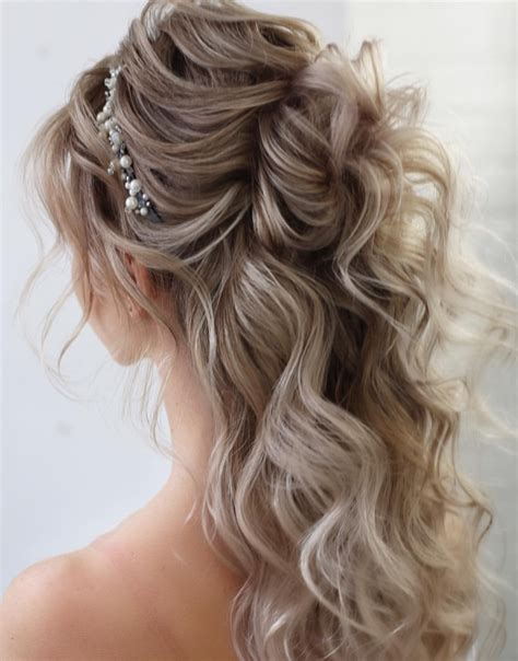 Stunning Half Up Half Down Wedding Hairstyles For Medium Length Hair For New Style