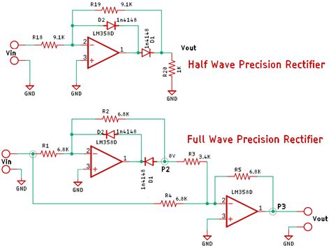 Half Wave And Full Wave Precision Rectifier