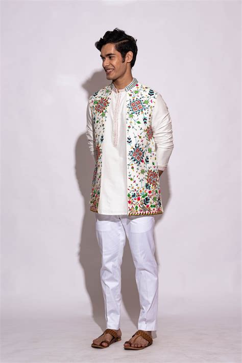 Half White Half Jacket