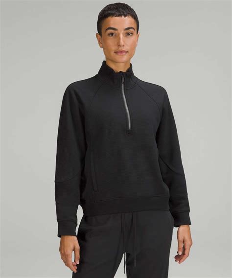 Half Zip Black Pullover