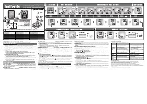 Halfords 10 Function Cycle Computer Instructions