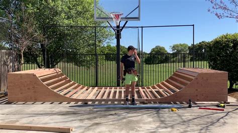 Halfpipe In Backyard