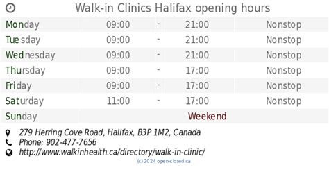 halifax hours of opening