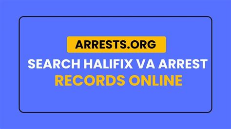 halifax va arrests org