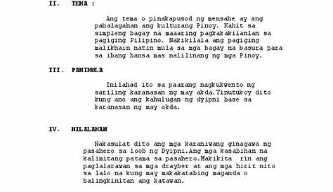 halimbawa ng balangkas - philippin news collections