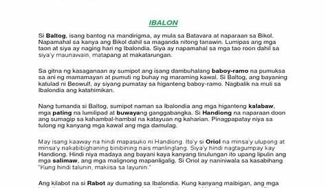 Maikling Kwentong Epiko Tagalog Halimbawa Ng Trabaho Images And | Porn