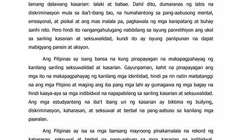 Dokumentaryo - Filipino essay - Bumuo ng isang maikling dokumentaryong