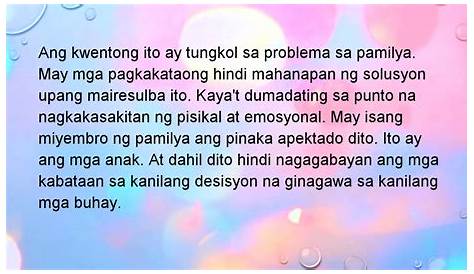 Halimbawa Ng Problema Sa Buhay Filipino - debuhay