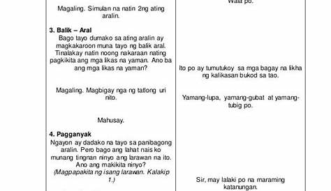 Lesson PLAN - Ang masusing banghay aralin na ito ay isang halimbawa sa