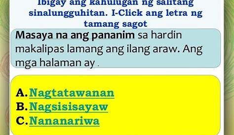 Pagtukoy Sa Kahulugan Ng Ugnayang Salita Larawan Filipino Grade 1 - Vrogue