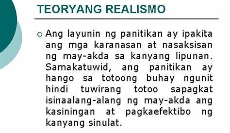 Halimbawa Ng Mga Maikling Kwento Ng Teoryang Realismo Mobile Legends