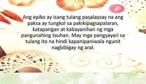 mga halimbawa ng epiko - philippin news collections