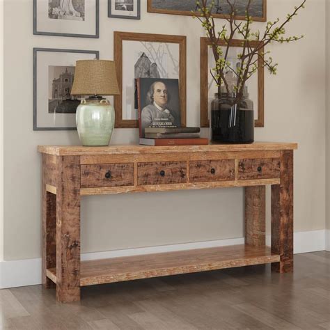 Hall Table Wood Rustic