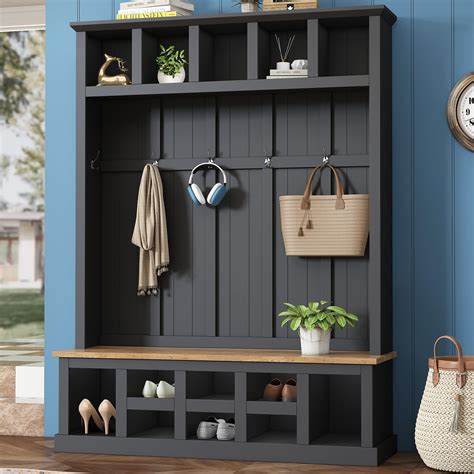 Organize Your Entryway with a Hall Tree Bench and Cubbies: The Ultimate Storage Solution