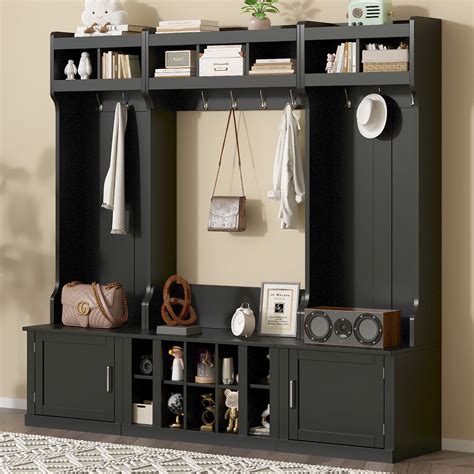 Hall Tree With Cubbies