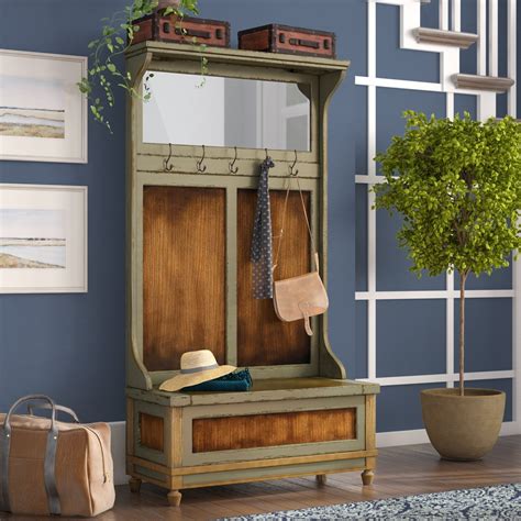 Benno Hall Tree with Bench and Shoe Storage Furniture