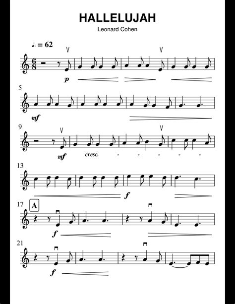 Hallelujah For Violin Sheet Music: A Guide To Mastering This Beautiful Piece