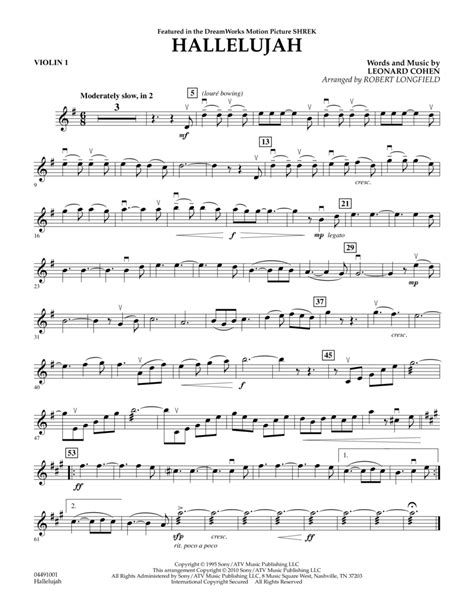 Hallelujah Violin Music Sheet: A Guide To Mastering The Melody