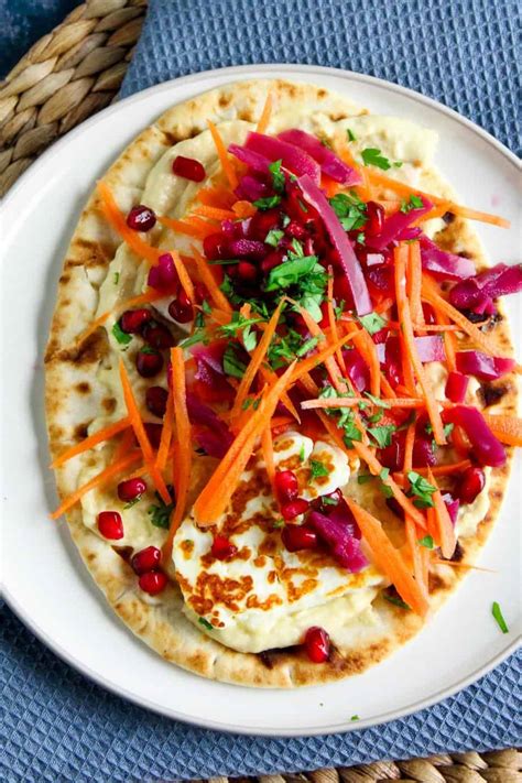 Halloumi Hummus Flatbread