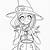 halloween anime girl coloring pages