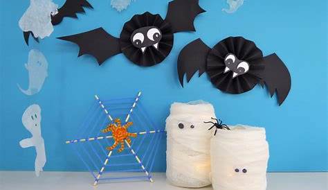Basteln: Geister, Fledermäuse und Spinnennetze zu Halloween