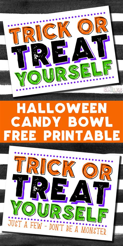 Halloween Candy Sign Printable Free