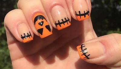 Halloween Nails 3D Pumpkin