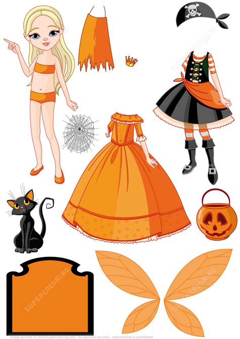 Halloween Paper Dolls Printable: A Spooky And Fun Activity For All Ages