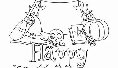 Halloween Printable Coloring Pages