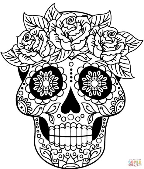 Halloween Sugar Skull Coloring Pages: A Spooky And Creative Way To Celebrate The Holiday
