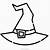 halloween witch hat coloring pages