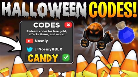 Halloween Codes In Roblox