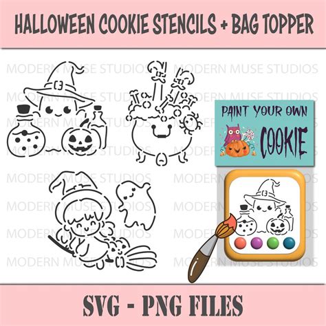 Halloween Cookie Stencils Printable