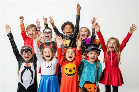 Halloween Costumes White Background