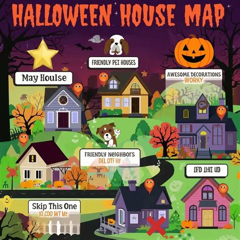 Halloween House Map
