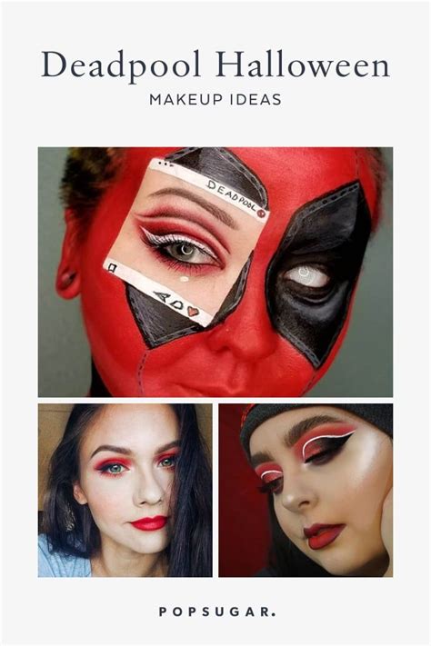 halloween makeup for deadpool costume