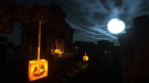 Halloween Minecraft Background