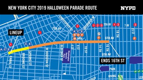 halloween parade nyc map