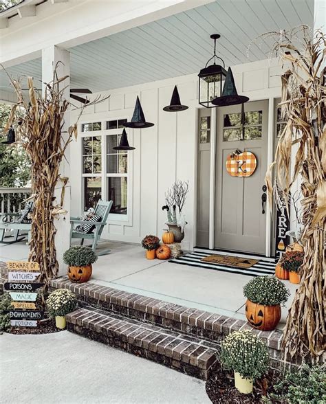 Halloween Porch Decorations With Flying Bats