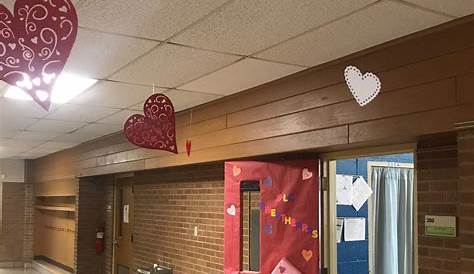 Hallway Valentine Decorations For School 27 Creative Classroom Door 's Day