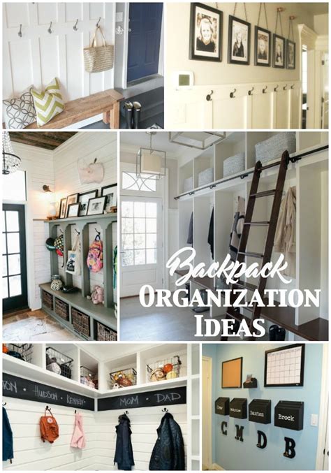 Hallway Backpack Storage Ideas