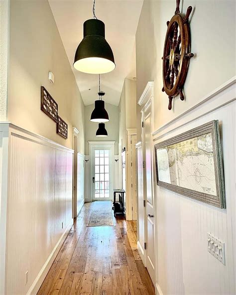 Hallway With Pendant Lights