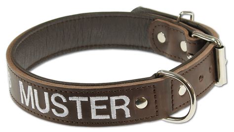Personalisiertes Leder Hundehalsband Mit Namen GRAVUR Hunde Halsband