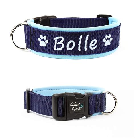 Taglory Personalisiertes Hundehalsband Leder, Hundehalsband mit Name