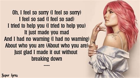 halsey you should be sad lyrics