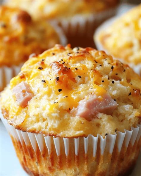 Ham And Cheese Muffins