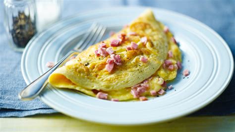 Ham Bacon And Cheese Omelette