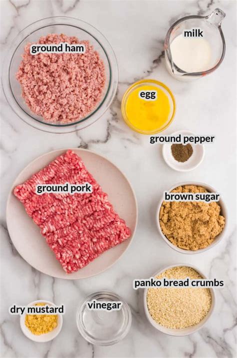 Ham Balls Ingredients