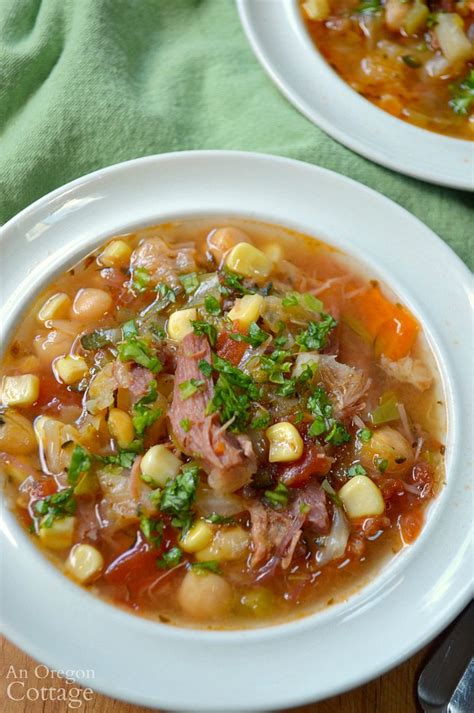 Ham Bone Vegetable Soup Instant Pot