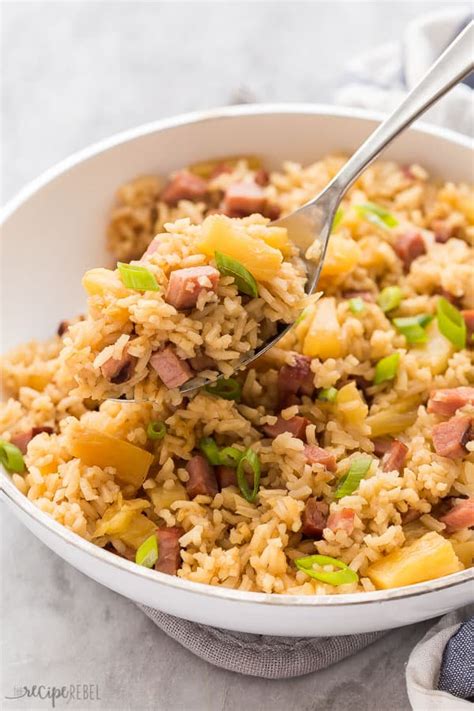 20 Minute Ham and Pineapple Rice Recipe (One Pot)